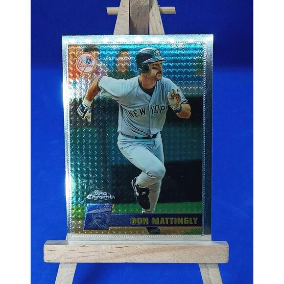 1996 1st FIRST Topps Chrome #56 Don Mattingly NY Yankees ICONIC SET - Picture 2 of 8